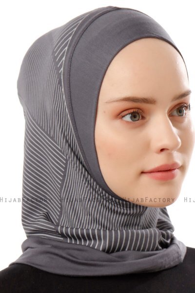 Wind Plain - Donker Grijs Al Amira One-Piece Hijab