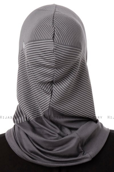 Wind Plain - Donker Grijs Al Amira One-Piece Hijab