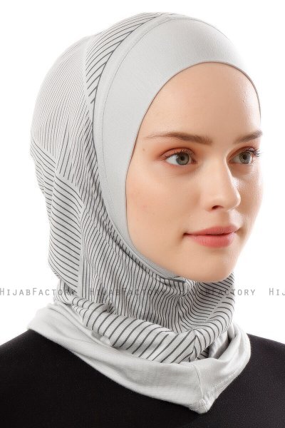 Wind Plain - Lichtgrijs Al Amira One-Piece Hijab