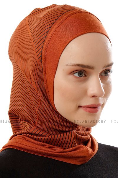 Wind Plain - Baksteenrood Al Amira One-Piece Hijab