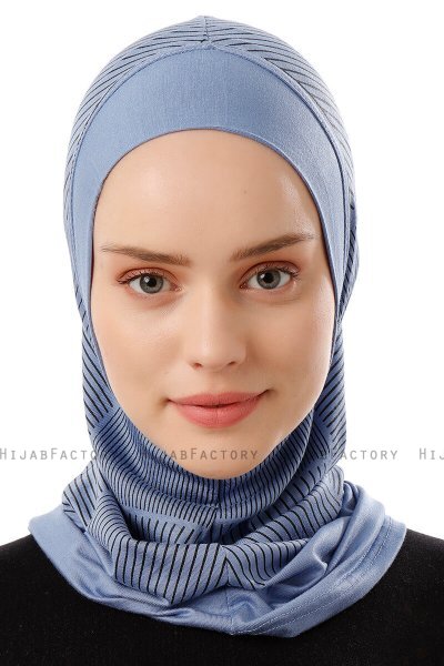 Wind Plain - Indigo Al Amira One-Piece Hijab