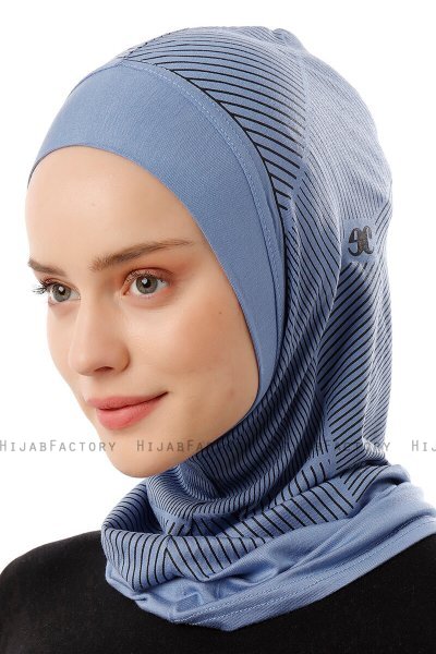 Wind Plain - Indigo Al Amira One-Piece Hijab