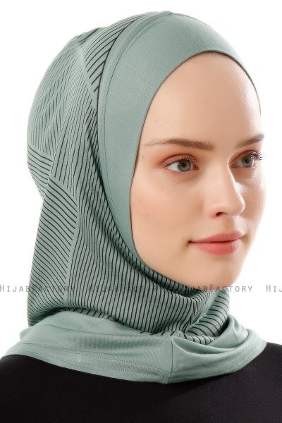 Wind Plain - Groen Al Amira One-Piece Hijab