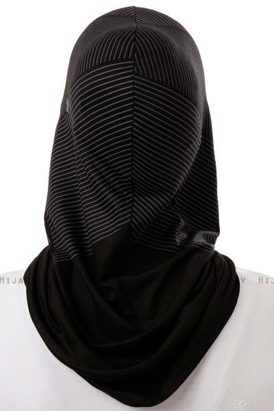 Wind Cross - Zwart & Wit Al Amira One-Piece Hijab