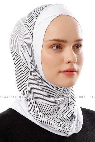Wind Cross - Wit Al Amira One-Piece Hijab