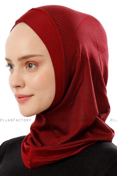 Wind Cross - Bordeaux Al Amira One-Piece Hijab