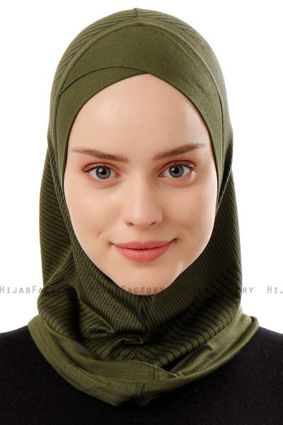 Wind Cross - Khaki Al Amira One-Piece Hijab