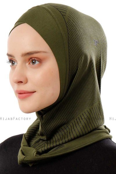 Wind Cross - Khaki Al Amira One-Piece Hijab