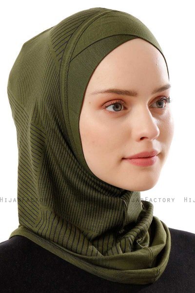 Wind Cross - Khaki Al Amira One-Piece Hijab
