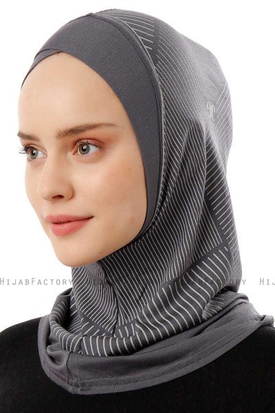 Wind Cross - Donker Grijs Al Amira One-Piece Hijab
