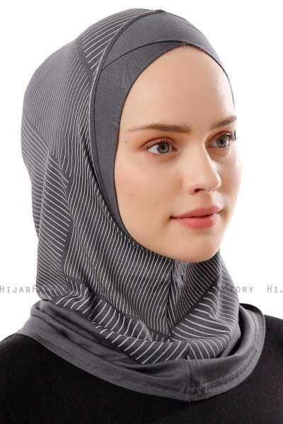 Wind Cross - Donker Grijs Al Amira One-Piece Hijab