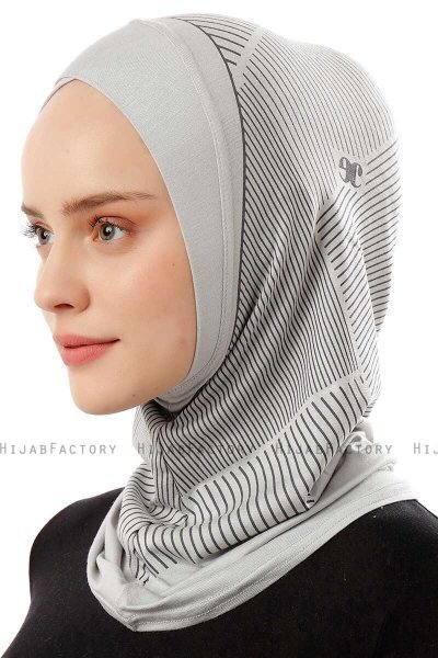 Wind Cross - Lichtgrijs Al Amira One-Piece Hijab