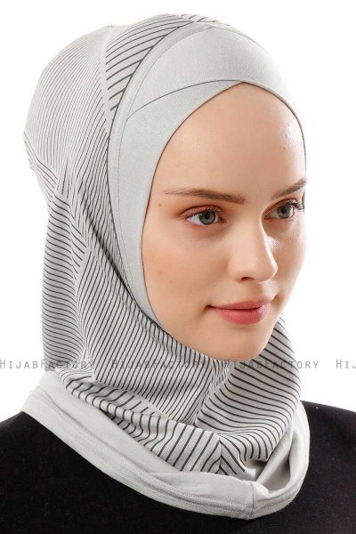 Wind Cross - Lichtgrijs Al Amira One-Piece Hijab
