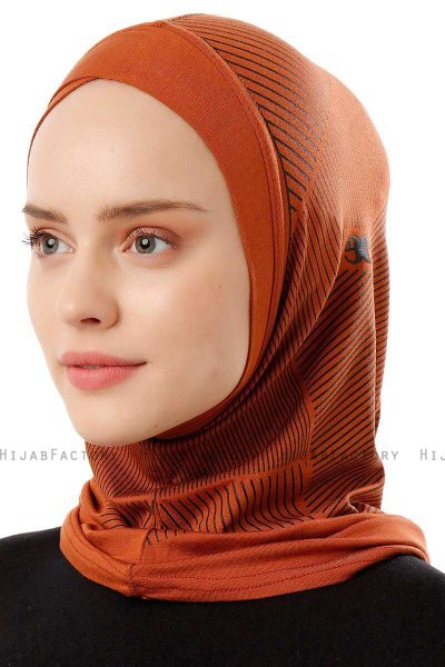 Wind Cross - Baksteenrood Al Amira One-Piece Hijab