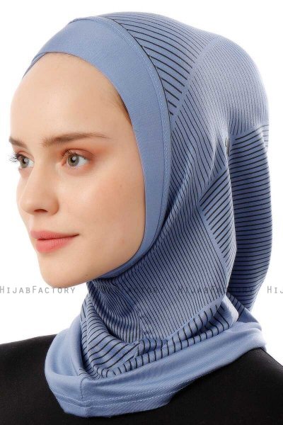 Wind Cross - Indigo Al Amira One-Piece Hijab