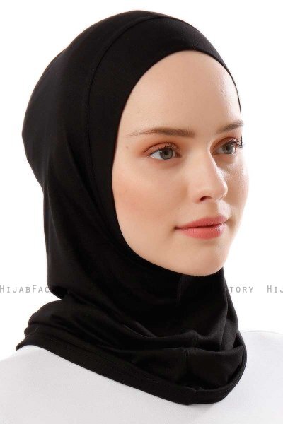 Logo Plain - Zwart & Gold Al Amira One-Piece Hijab