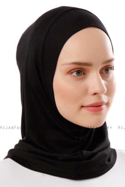 Logo Plain - Zwart & Lichtgrijs Al Amira One-Piece Hijab