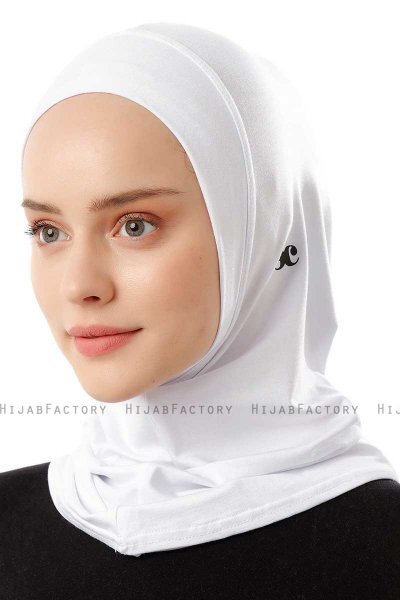 Logo Plain - Wit Al Amira One-Piece Hijab