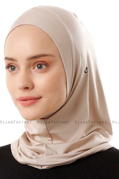 Logo Plain - Licht Taupe Al Amira One-Piece Hijab