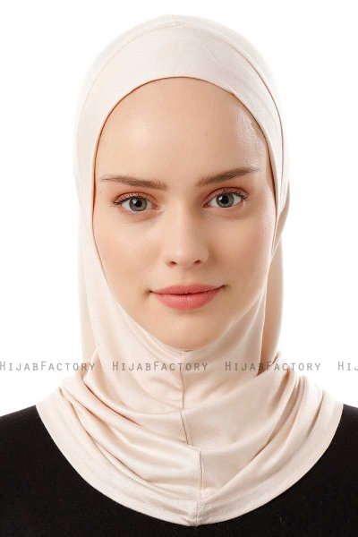 Logo Plain - Beige Al Amira One-Piece Hijab