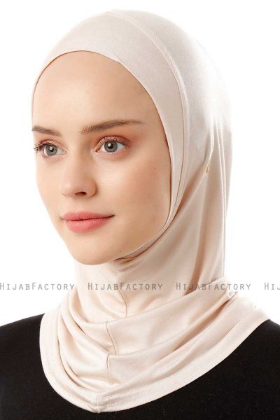 Logo Plain - Beige Al Amira One-Piece Hijab