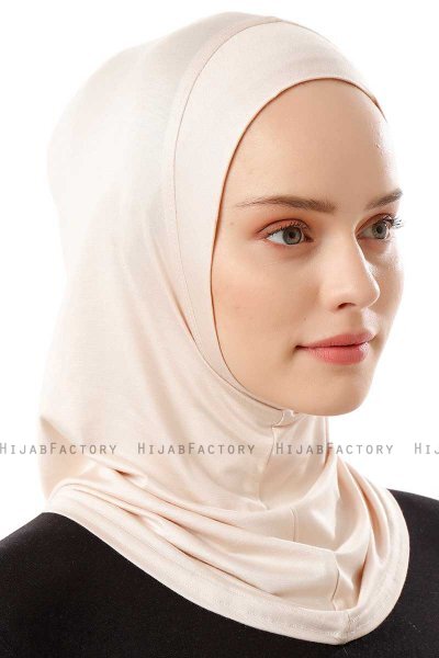 Logo Plain - Beige Al Amira One-Piece Hijab