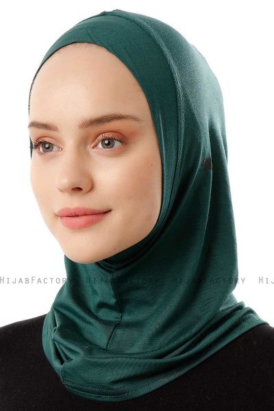 Logo Plain - Donkergroen Al Amira One-Piece Hijab