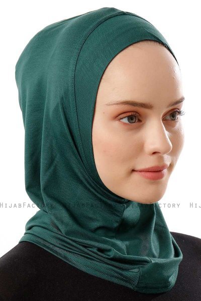 Logo Plain - Donkergroen Al Amira One-Piece Hijab