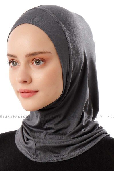 Logo Plain - Donker Grijs Al Amira One-Piece Hijab