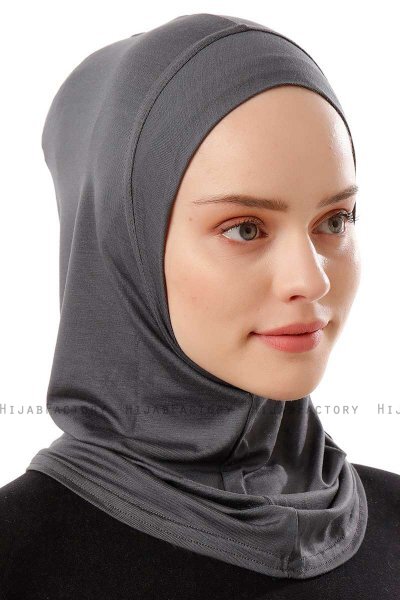 Logo Plain - Donker Grijs Al Amira One-Piece Hijab