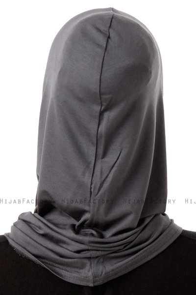 Logo Plain - Donker Grijs Al Amira One-Piece Hijab