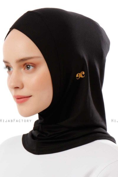 Logo Cross - Zwart & Gold Al Amira One-Piece Hijab