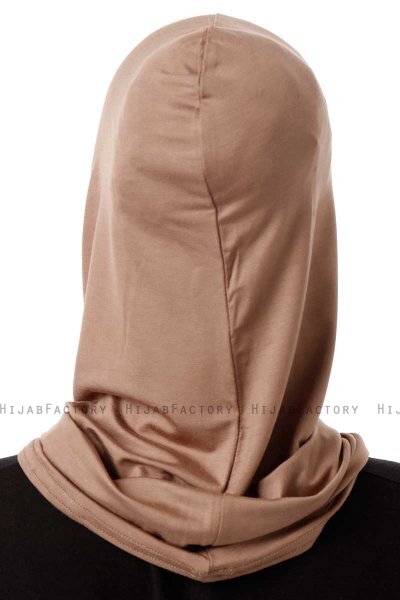 Logo Cross - Donker Taupe Al Amira One-Piece Hijab