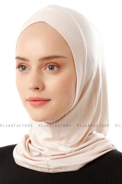 Logo Cross - Beige Al Amira One-Piece Hijab