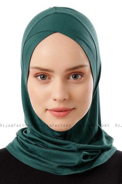 Logo Cross - Donkergroen Al Amira One-Piece Hijab