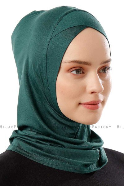 Logo Cross - Donkergroen Al Amira One-Piece Hijab