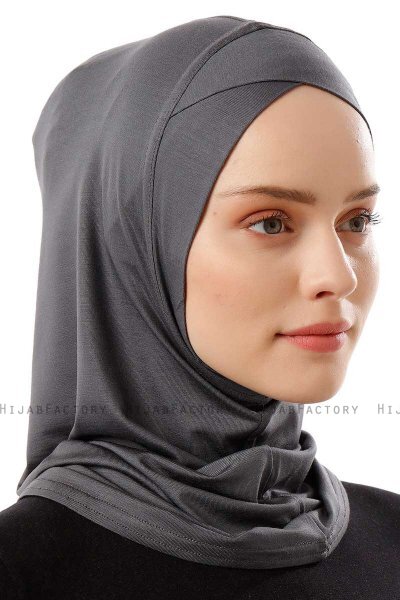 Logo Cross - Donker Grijs Al Amira One-Piece Hijab