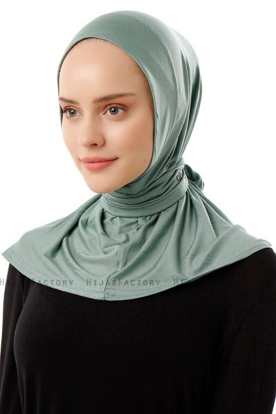 Sportif Plain - Groen Praktisch Viscose Hijab