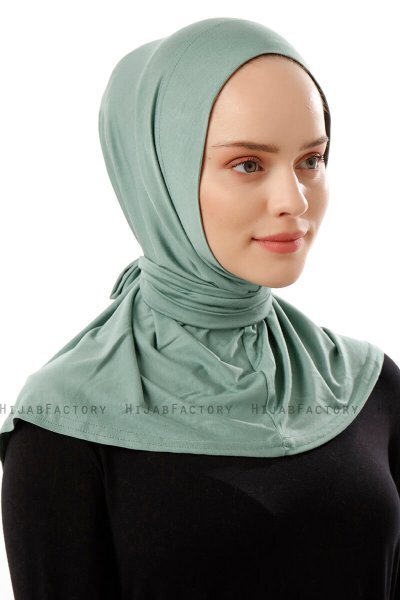 Sportif Plain - Groen Praktisch Viscose Hijab