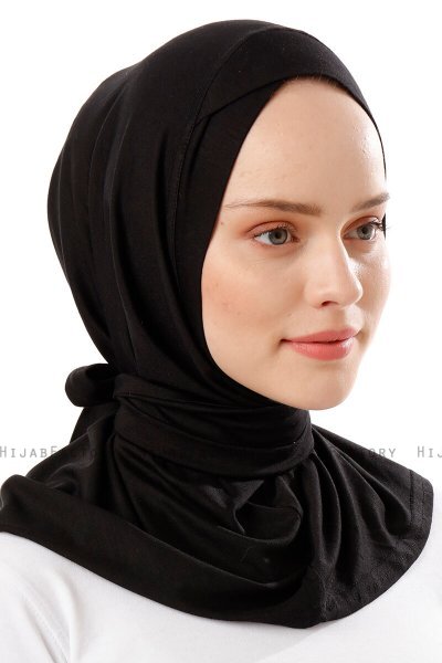 Sportif Cross - Zwart & Gold Praktisch Viscose Hijab