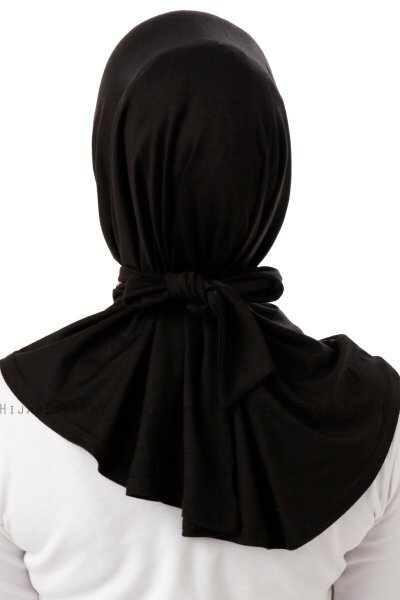 Sportif Cross - Zwart & Gold Praktisch Viscose Hijab