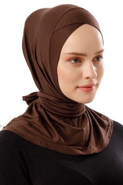 Sportif Cross - Bruin Praktisch Viscose Hijab