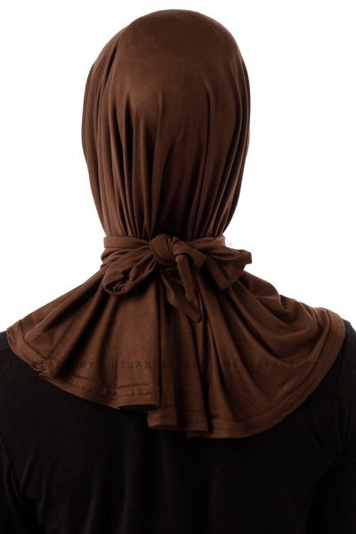 Sportif Cross - Bruin Praktisch Viscose Hijab