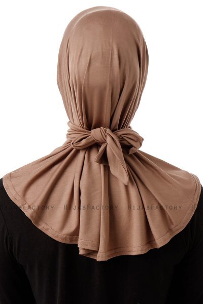 Sportif Cross - Donker Taupe Praktisch Viscose Hijab