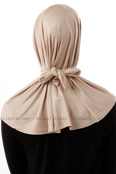Sportif Cross - Licht Taupe Praktisch Viscose Hijab