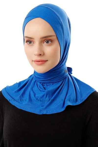 Sportif Cross - Blauw Praktisch Viscose Hijab