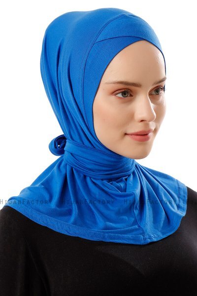 Sportif Cross - Blauw Praktisch Viscose Hijab