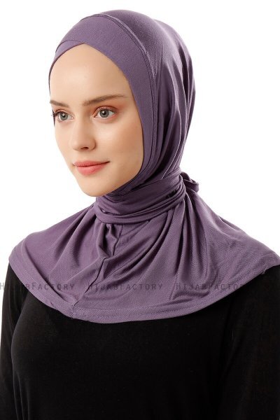 Sportif Cross - Donkerpaars Praktisch Viscose Hijab