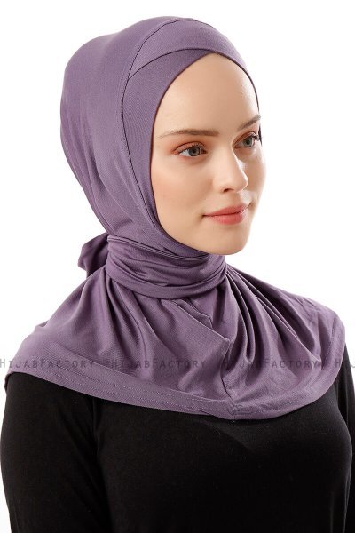 Sportif Cross - Donkerpaars Praktisch Viscose Hijab