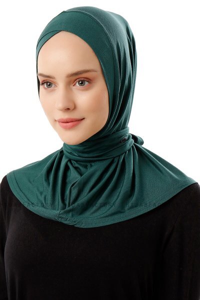 Sportif Cross - Donkergroen Praktisch Viscose Hijab